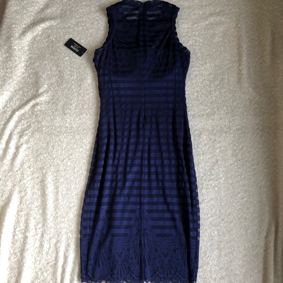 NWT Guess Illusion Striped Sweetheart Dress - Picture 6 of 7